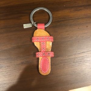 Coach flip flop key chain
